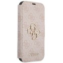 Guess GUBKP15S4GMGPI iPhone 15 / 14 / 13 6.1" różowy/pink book 4G Metal Logo