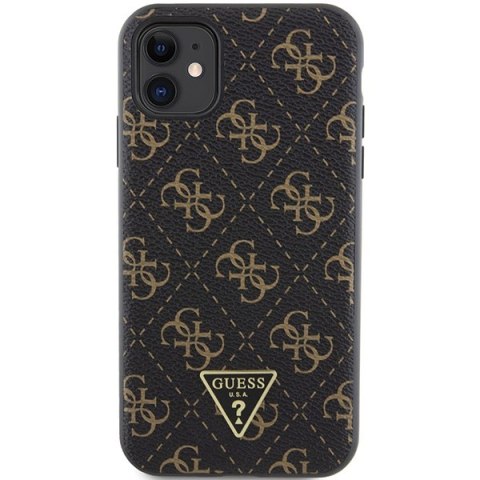 Guess GUHCN61PG4GPK iPhone 11 / Xr 6,1" czarny/black hardcase 4G Triangle Metal Logo