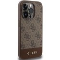 Guess GUHCP15XG4GLBR iPhone 15 Pro Max 6.7" brązowy/brown hardcase 4G Stripe Collection