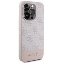 Guess GUHCP15LG4GLPI iPhone 15 Pro 6.1" różowy/pink hardcase 4G Stripe Collection