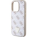 Guess GUHCP15LPG4GPH iPhone 15 Pro 6.1" biały/white hardcase 4G Triangle Metal Logo