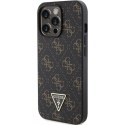 Guess GUHCP15LPG4GPK iPhone 15 Pro 6.1" czarny/black hardcase 4G Triangle Metal Logo