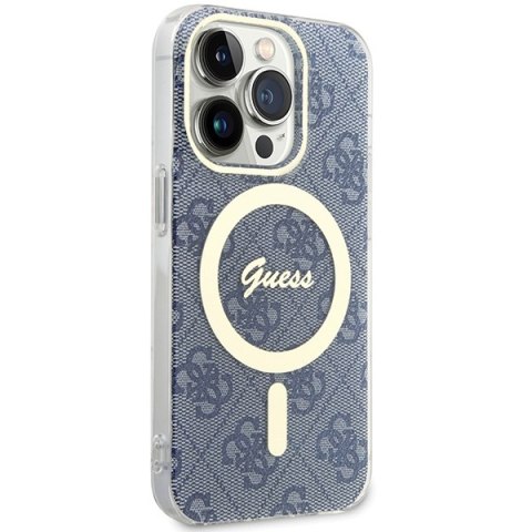 Guess GUHMP15XH4STB iPhone 15 Pro Max 6.7" niebieski/blue hardcase IML 4G MagSafe