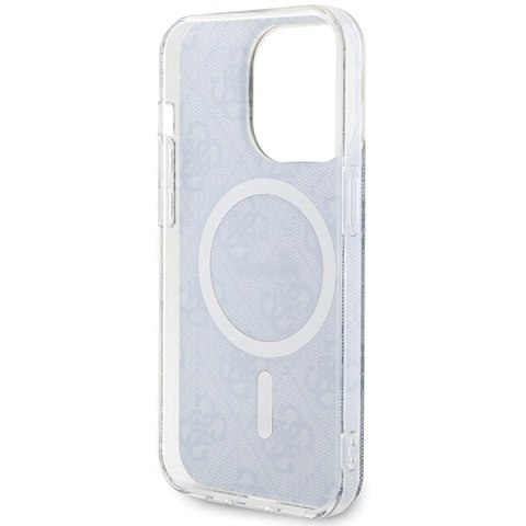 Guess GUHMP15LH4STB iPhone 15 Pro 6.1" niebieski/blue hardcase IML 4G MagSafe