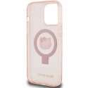 Hello Kitty HKHMP15XHRSGEP iPhone 15 Pro Max 6.7" różowy/pink hardcase Ring Stand Glitter Electrop Logo MagSafe