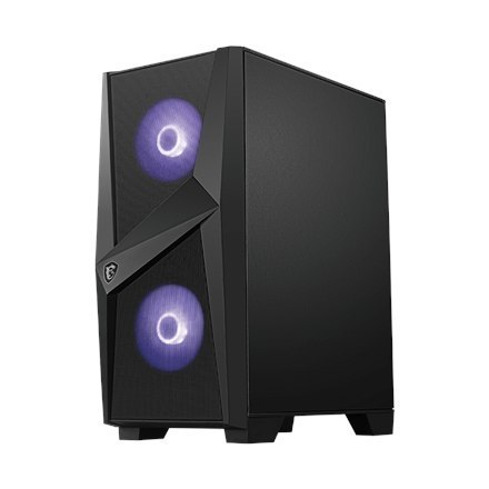 MSI MAG FORGE 100M Obudowa PC, Mid-Tower, USB 3.2, Czarny MSI | MAG FORGE 100M | Czarny | ATX | Zasilacz w zestawie Nie