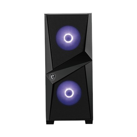 MSI MAG FORGE 100M Obudowa PC, Mid-Tower, USB 3.2, Czarny MSI | MAG FORGE 100M | Czarny | ATX | Zasilacz w zestawie Nie