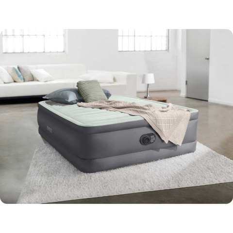 Materac welurowy 191x137x46cm z wbudowaną pompką elektryczną INTEX 64904ND