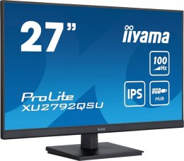 Monitor 27 cali ProLite XU2792QSU-B6 IPS,QHD,100Hz,HDMI,DP,4xUSB3.2,SLIM