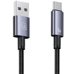 USAMS Kabel USB na USB-C 3A 2m Fast Charging stalowy/tarnish SJ666USB01 (US-SJ666)