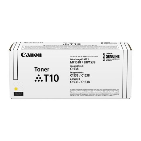 Canon oryginalny toner T10 Y, yellow, 10000s, high capacity, 4563C001, Canon iR-C1533iF, C1538iF, O