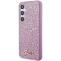 Guess GUHCS24SHGGSHU S24 S921 fioletowy/purple hardcase Glitter Script