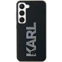 Karl Lagerfeld KLHCS23L3DMBKCK S23 Ultra S918 czarny/black hardcase 3D Rubber Glitter Logo