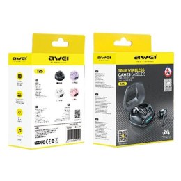 AWEI słuchawki Bluetooth 5.3 T25 TWS + stacja dokująca czarny/black