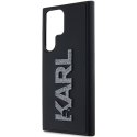 Karl Lagerfeld KLHCS23L3DMBKCK S23 Ultra S918 czarny/black hardcase 3D Rubber Glitter Logo