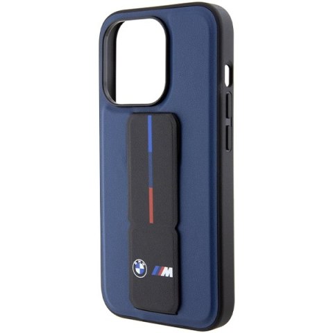 BMW BMHCP15LGSPBIV iPhone 15 Pro 6.1" granatowy/navy hardcase M Grip Stand Bicolor