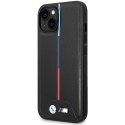 BMW BMHCP15S22PVTK iPhone 15 / 14 / 13 6.1" czarny/black hardcase M Quilted Tricolor