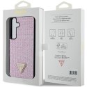 Guess GUHCS24MHDGPPP S24+ S926 różowy/pink hardcase Rhinestone Triangle