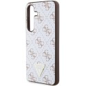 Guess GUHCS24SPG4GPH S24 S921 biały/white hardcase 4G Triangle