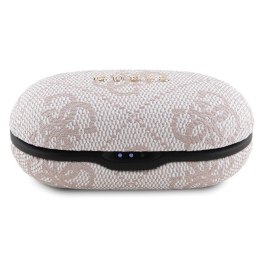 Guess słuchawki Bluetooth GUTWSP4EGP TWS + stacja dokująca ENC różowy/pink 4G Metal