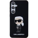 Karl Lagerfeld KLHCS24SSNIKBCK S24 S921 hardcase czarny/black Silicone Ikonik