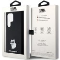 Karl Lagerfeld KLHCS23LSMHCNPK S23 Ultra S918 czarny/black hardcase Silicone Choupette Metal Pin