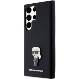 Karl Lagerfeld KLHCS23LSMHKNPK S23 Ultra S918 czarny/black Silicone Ikonik Metal Pin