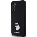 Karl Lagerfeld KLHCS23MSMHCNPK S23+ S916 czarny/black hardcase Silicone Choupette Metal Pin