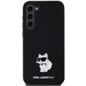 Karl Lagerfeld KLHCS23MSMHCNPK S23+ S916 czarny/black hardcase Silicone Choupette Metal Pin