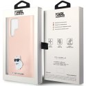 Karl Lagerfeld KLHCS23LSMHCNPP S23 Ultra S918 różowy/pink Silicone Choupette Metal Pin