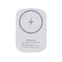 Crong MagSpot Power Bank - Bezprzewodowy power bank z MagSafe 5000mAh, USB-C 20W PD (biały)