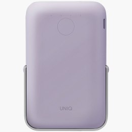 UNIQ Powerbank Hoveo 5000mAh USB-C 20W PD Fast charge Wireless Magnetic liliowy/lilac lavender