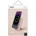 UNIQ Powerbank Hoveo 5000mAh USB-C 20W PD Fast charge Wireless Magnetic różowy/blush pink