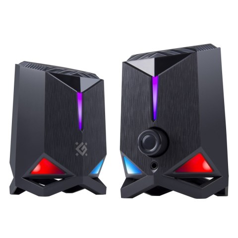 Defender głośniki GRAVITY, 2.0, 6W, czarne, regulacja głośności, podświetlenie, 80Hz~20kHz