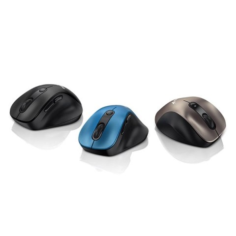 Myš bezdrátová, Genius Ergo 9000S, černo-modrá, optická, 2400DPI