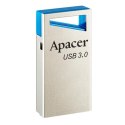 Apacer USB flash disk, USB 3.0, 64GB, AH155, srebrny, AP64GAH155U-1, USB A, z oczkiem na brelok