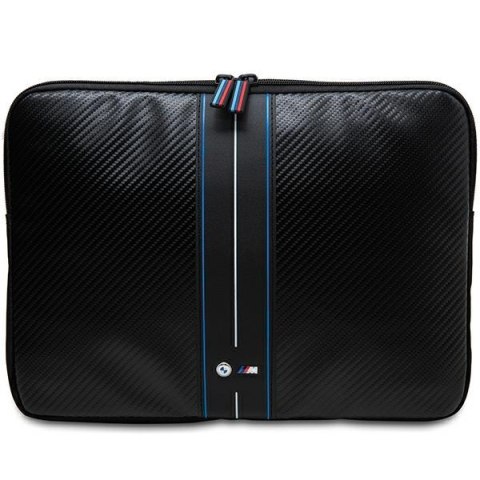 BMW Sleeve BMCS14COMSCAKL 14" czarny/black Carbon Blue Stripes