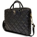 Guess Torba GUCB15ZPSQSSGK 16" czarny/black Quilted 4G