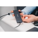 USB (3.2) hub 13-port, 32153, szary, długość przewodu 20 cm, Verbatim, 2x USB C, 6x USB A, 2x HDMI