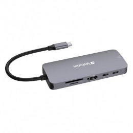 USB (3.2) hub 9-port, 32152, szary, długość przewodu 15cm, Verbatim, 2x USB C, 3x USB A, 1x HDMI, czytnik SD/micro SD