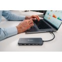 USB (3.2) hub 14-port, 32154, szary, długość przewodu 15cm, Verbatim, 2x USB C, 5x USB A, 2x HDMI, czytnik SD/micro SD