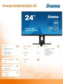 Monitor 23.8 cala ProLite XUB2492QSU-B1 IPS,QHD,USB-C,100Hz,3xUSB(3.2),HDMI,DP 300cd/m2,FreeSync,2x2W,HAS(150mm),PIVOT