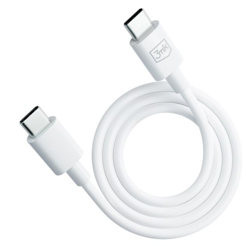 Kabel USB C do C - 3mk Hyper Cable C to C 100W 1.2m Biały