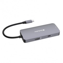 USB (3.2) hub 5-port, 32150, szara, długość przewodu 15cm, Verbatim, 1x USB C, 2x USB A, 1x HDMI