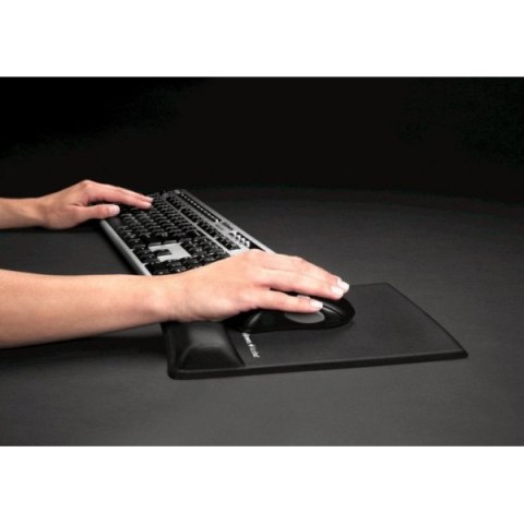 Podkładka pod mysz i nadgarstek Fellowes Health-V, ergonomiczna, piankowa, czarna, 1.9-3.5 cm, Fellowes