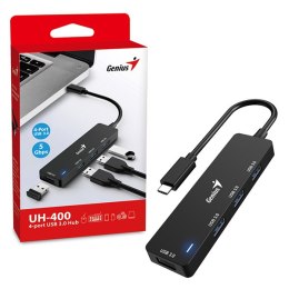 USB (3.0) hub 4-port, czarny, Genius