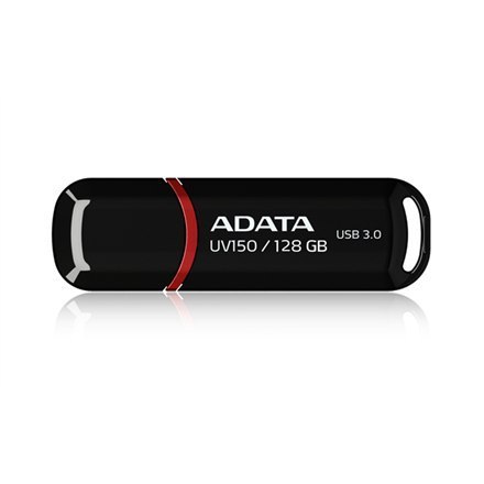 Pamięć USB ADATA UV150 o pojemności 128 GB z interfejsem USB 3.0 - Kolor Czarny