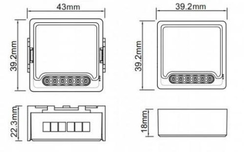 Moduł OXT mini 4 obwody ZigBee Tuya