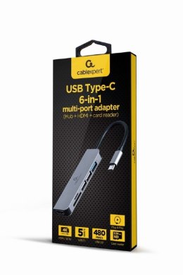 Adapter GEMBIRD A-CM-COMBO6-02 USB - HDMI