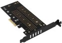 Adapter Axagon PCEM2-DC PCI-E x4 na M.2 NVMe z chłodzeniem